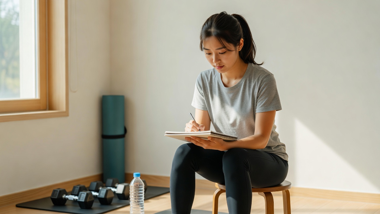 여자 운동 초보 3개월 루틴의 전체 계획을 보여주는 목차 이미지